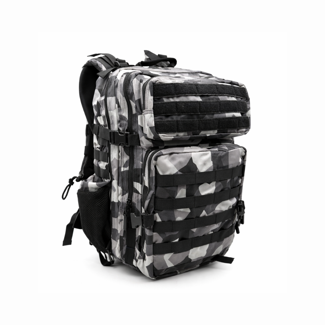 Zaino Tattico 45L Bianco e Nero
