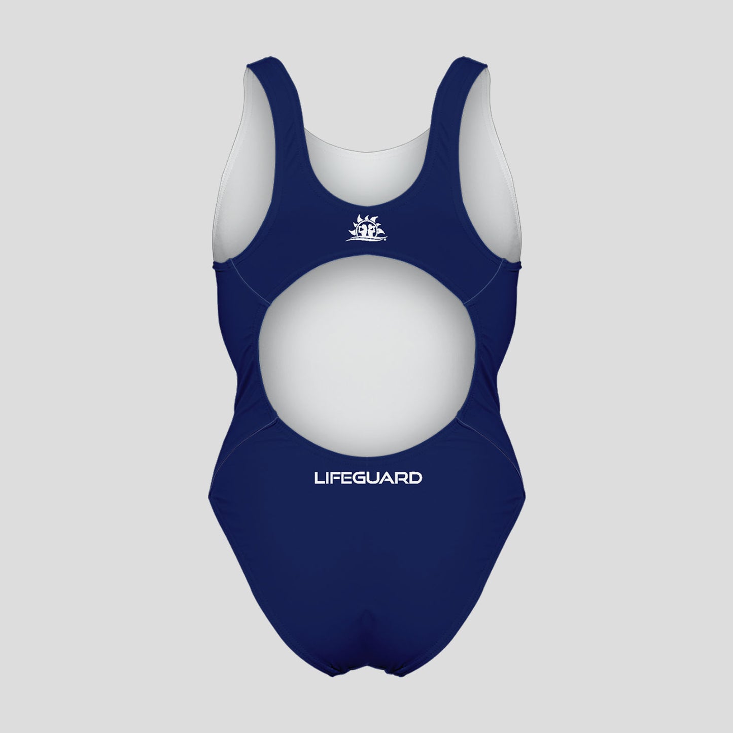 Costume Bagnino di Salvataggio Assistente Bagnanti donna intero blu Lifeguard