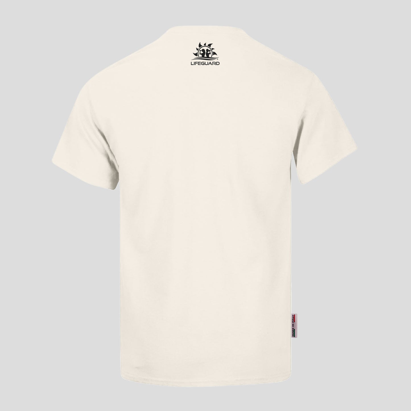 T-shirt UOMO maglia manica corta in cotone elasticizzato per sport, tempo libero lifestyle Lifeguard col. Panna