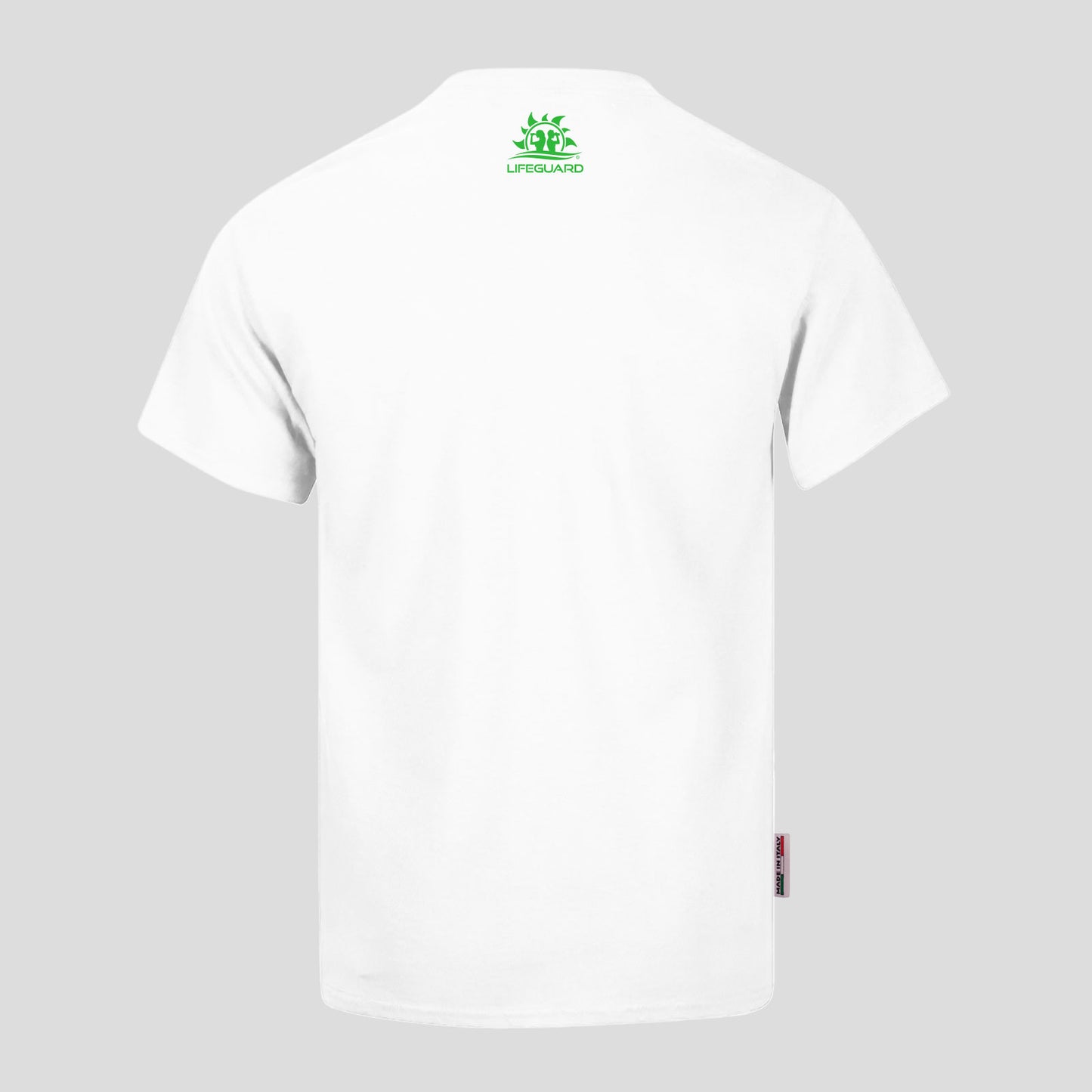 T-shirt UOMO maglia manica corta in cotone elasticizzato per sport, tempo libero lifestyle Lifeguard col. Bianco
