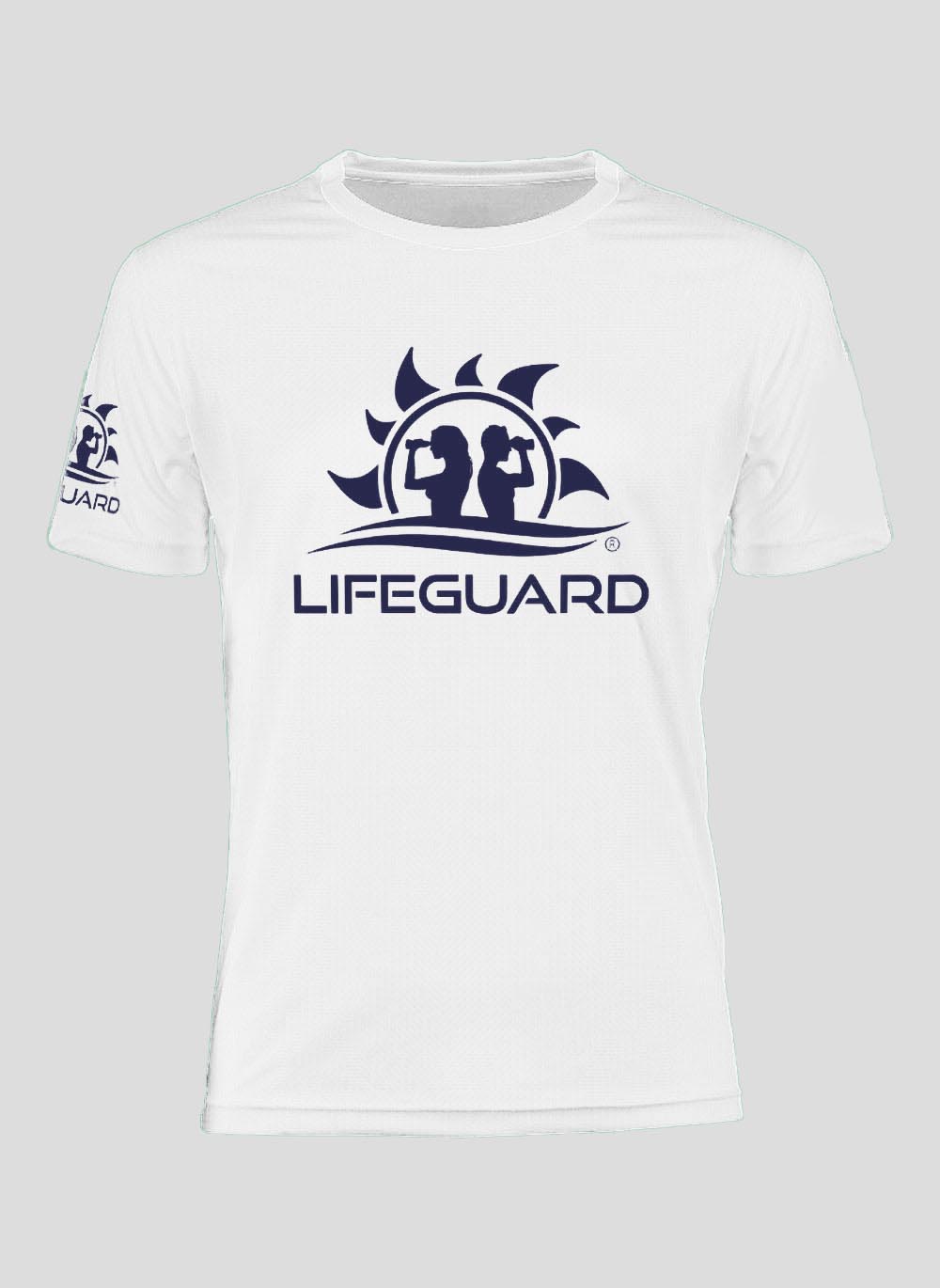 T-shirt maglietta manica corta tessuto tecnico traspirante leggero per sport e tempo libero UOMO Lifeguard