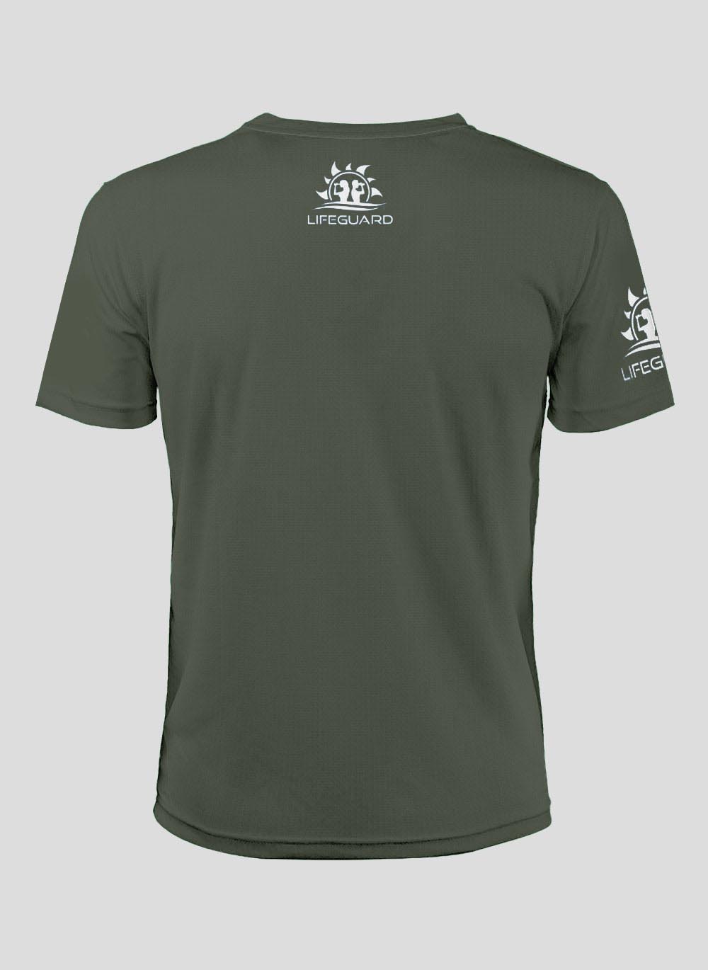 T-shirt maglietta manica corta tessuto tecnico traspirante leggero per sport e tempo libero UOMO Lifeguard