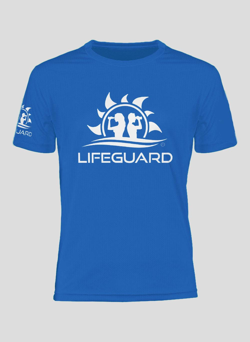 T-shirt maglietta manica corta tessuto tecnico traspirante leggero per sport e tempo libero UOMO Lifeguard