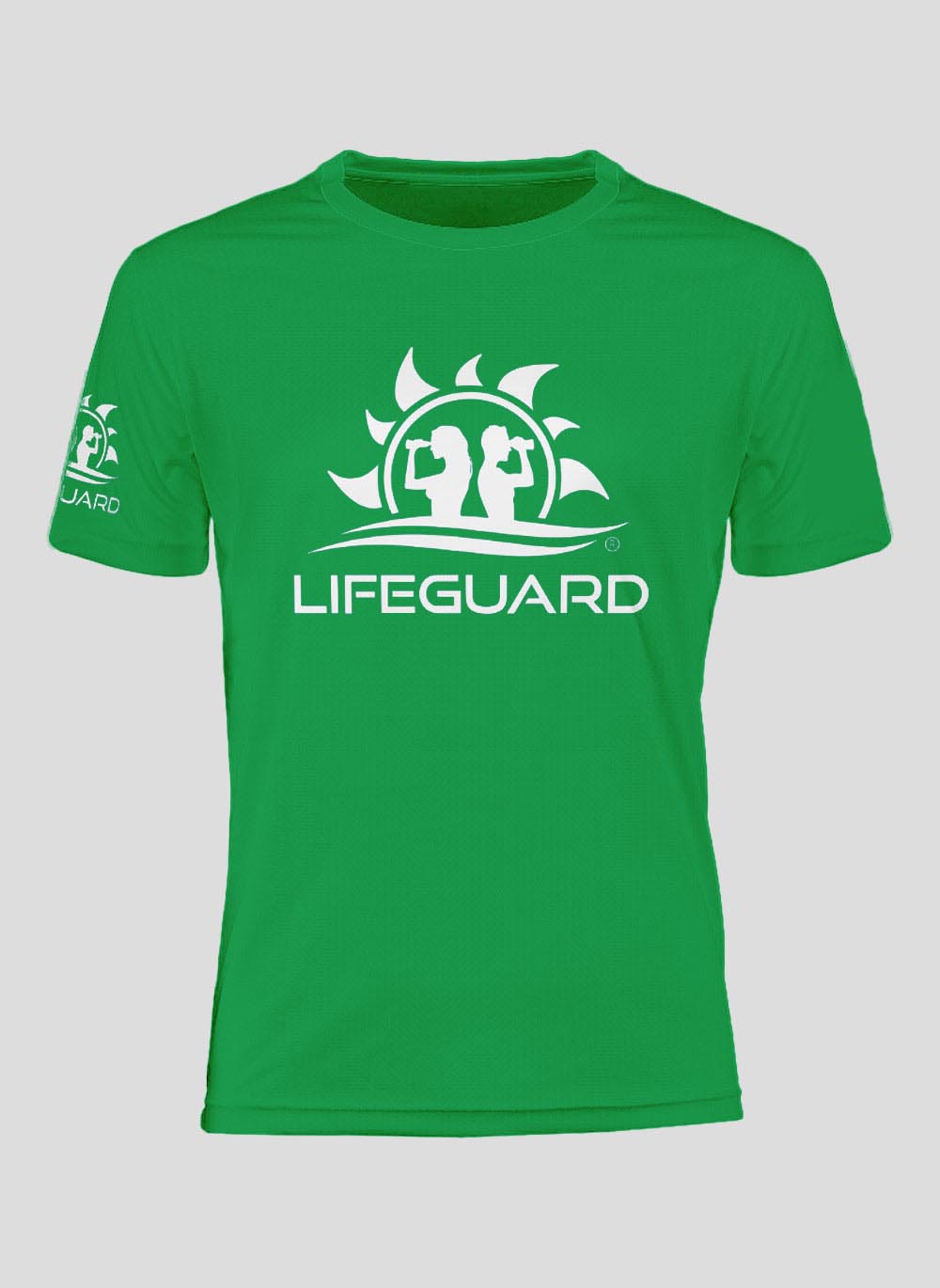 T-shirt maglietta manica corta tessuto tecnico traspirante leggero per sport e tempo libero UOMO Lifeguard