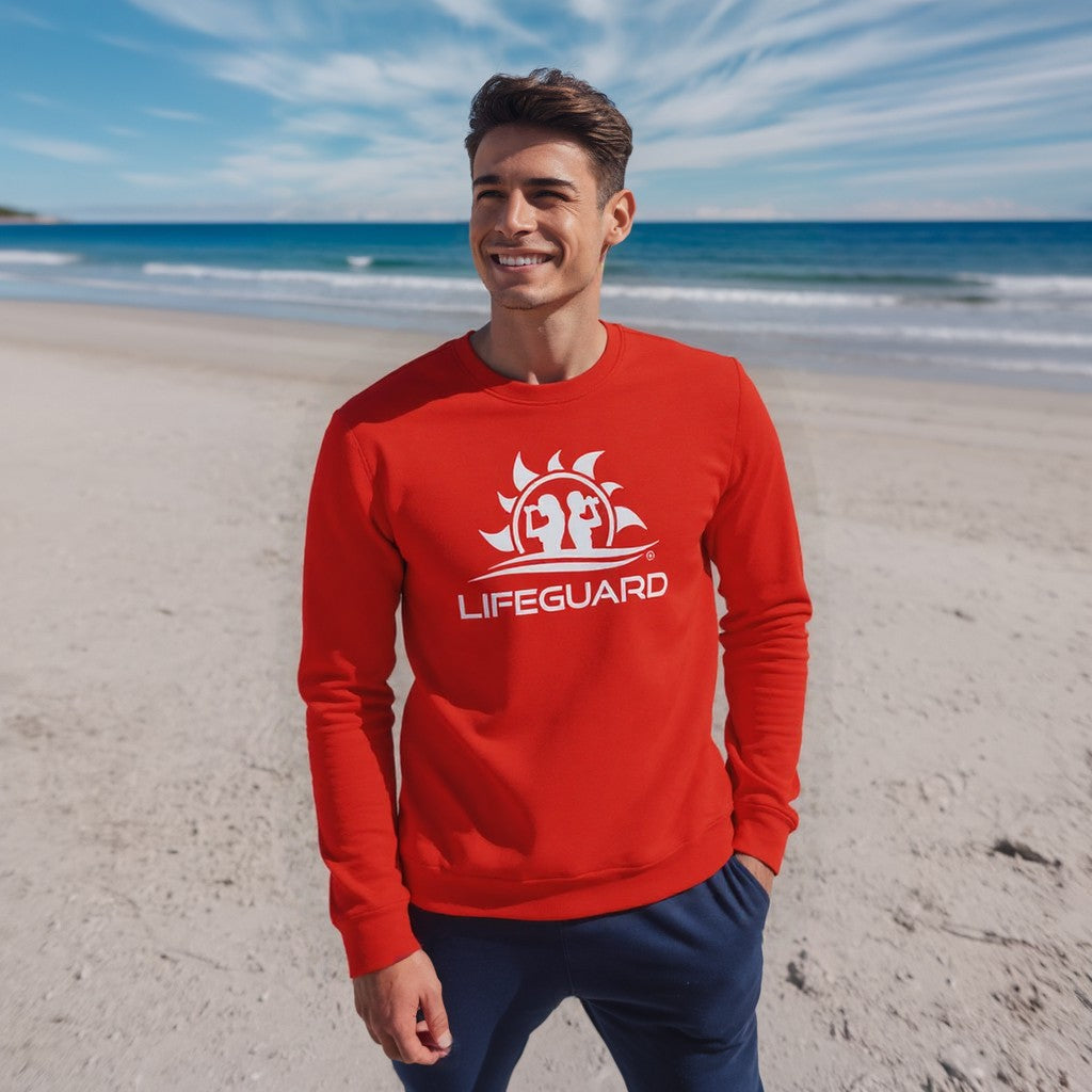 Maglietta da Bagnino Lifeguard a Maniche Lunghe