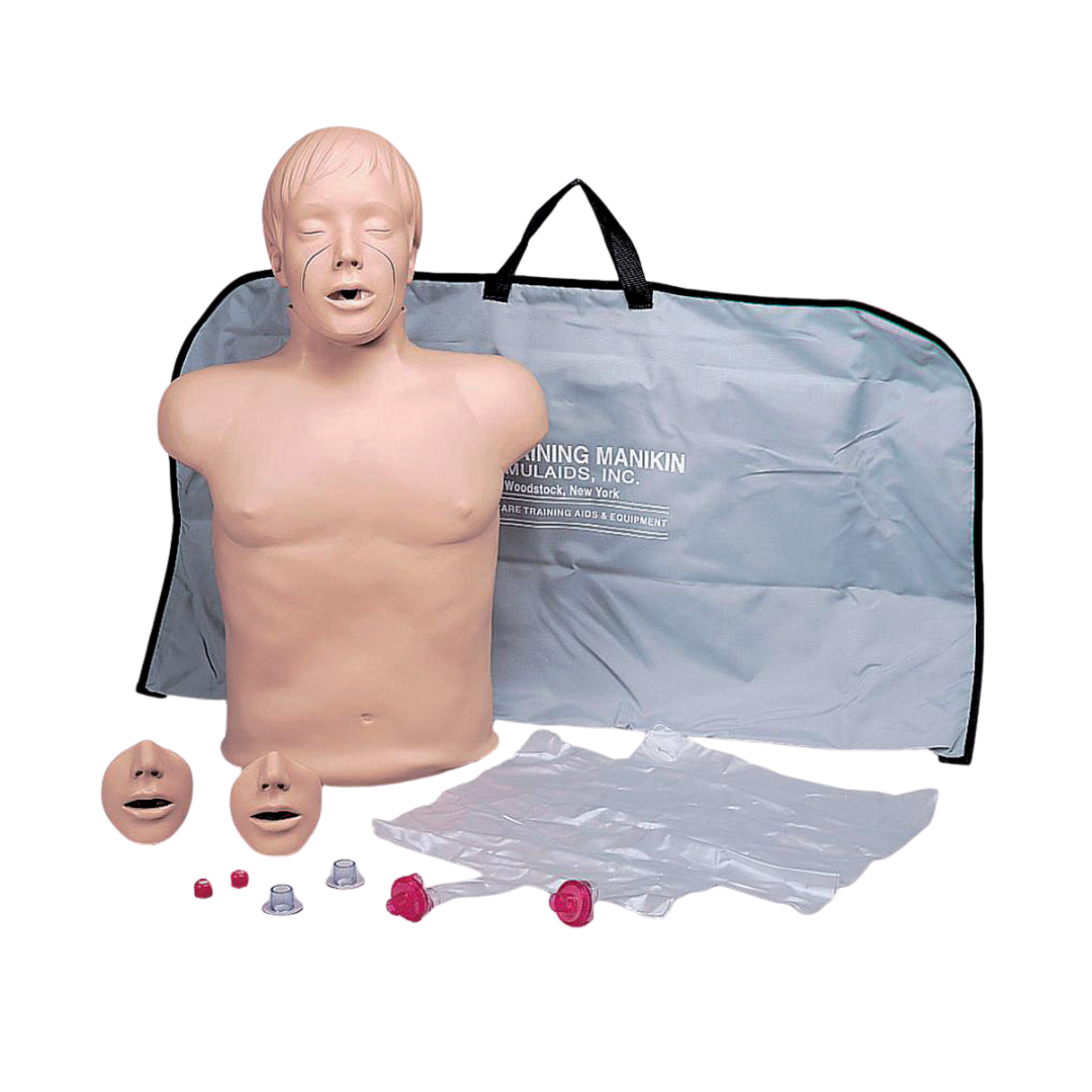 Manichino RCP Adulto 1/2 Busto per Addestramento CPR