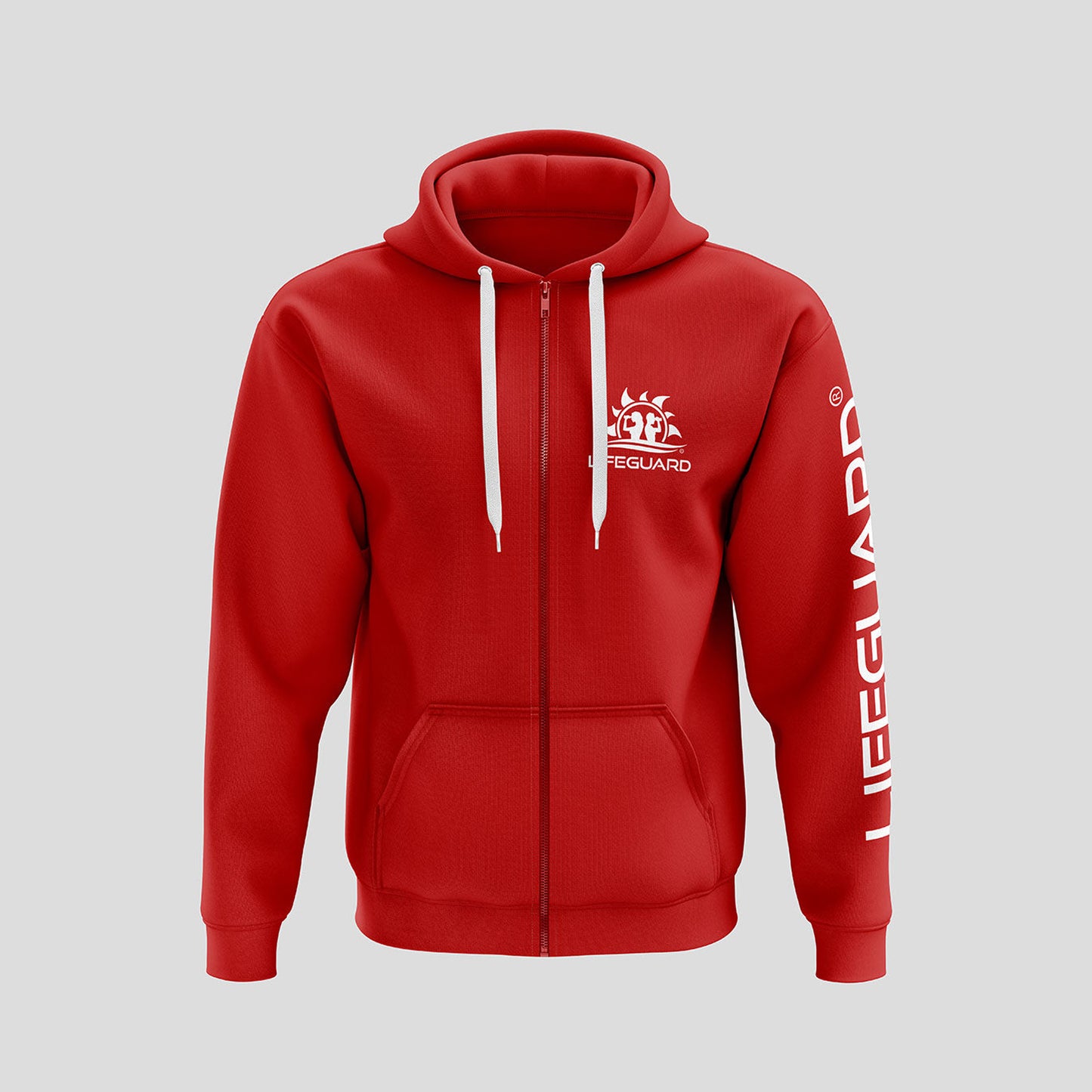 Felpa da Bagnino con Zip e Cappuccio Unisex - Lifeguard Italia