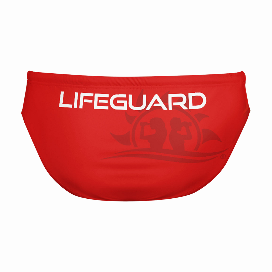 Slip da Bagnino Lifeguard Uomo Rosso