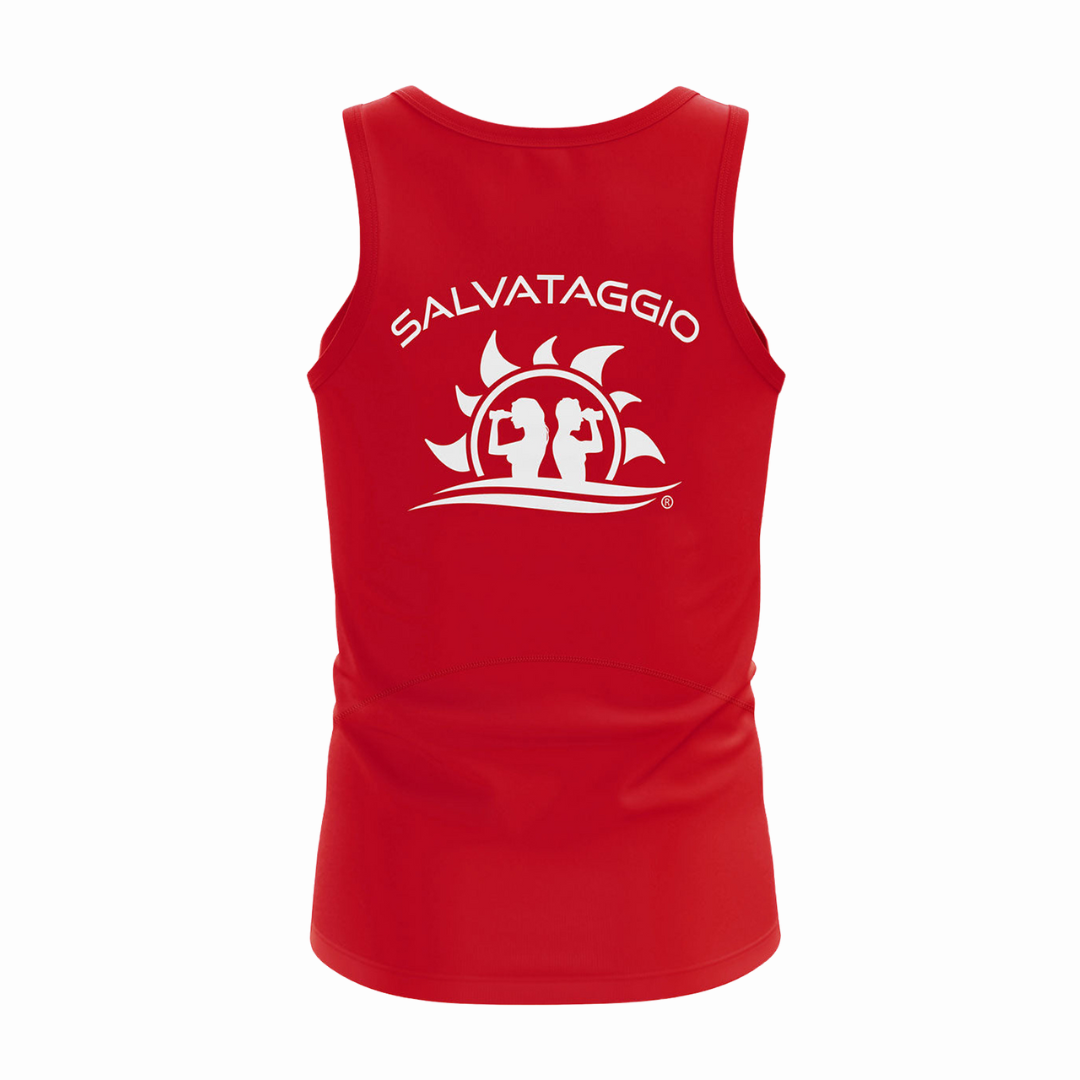 Canotta da Bagnino Lifeguard in Tessuto Tecnico