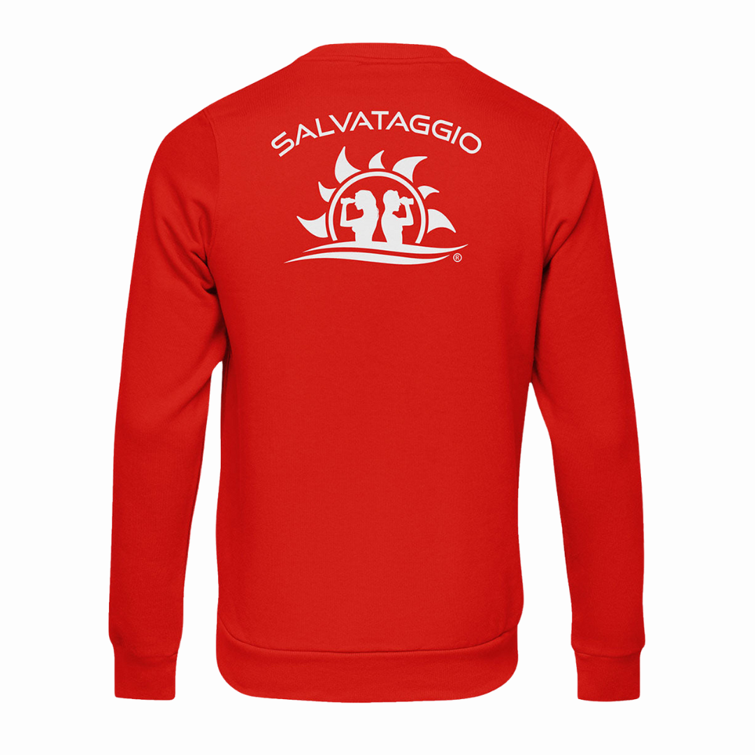 Felpa da Bagnino Lifeguard Italia a Girocollo