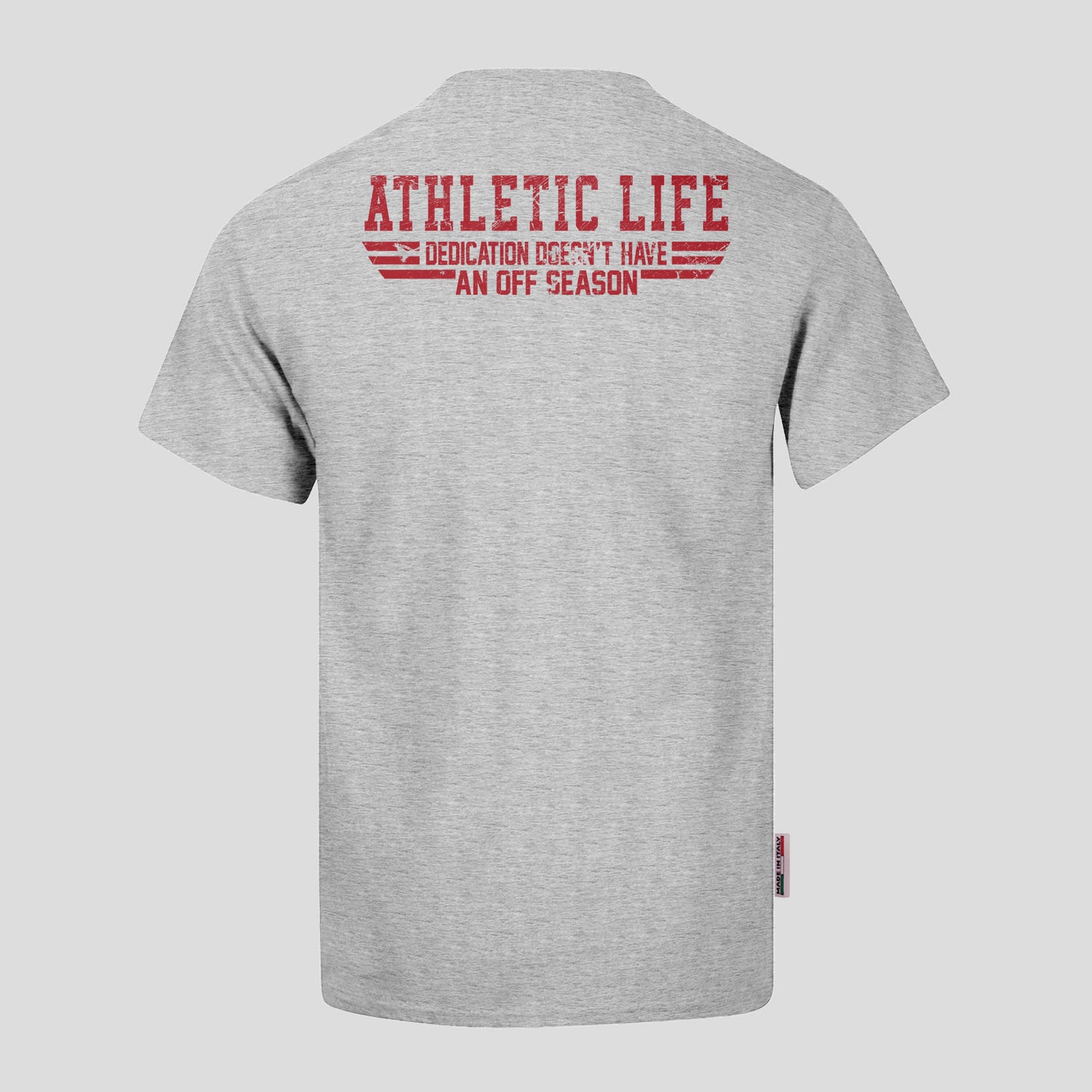 T-shirt UOMO in cotone elastico per sport, lavoro e tempo libero Lifeguard col. grigio melange