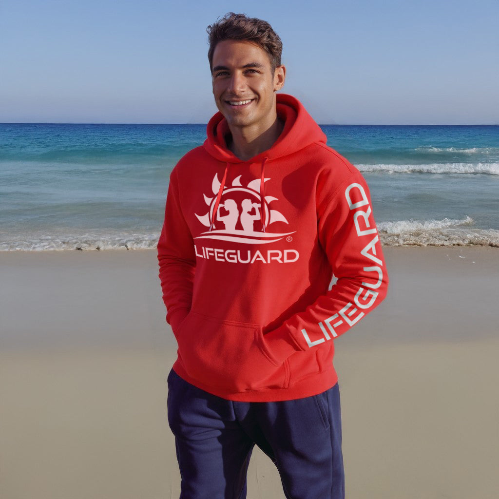 Felpa da Bagnino Lifeguard con Cappuccio
