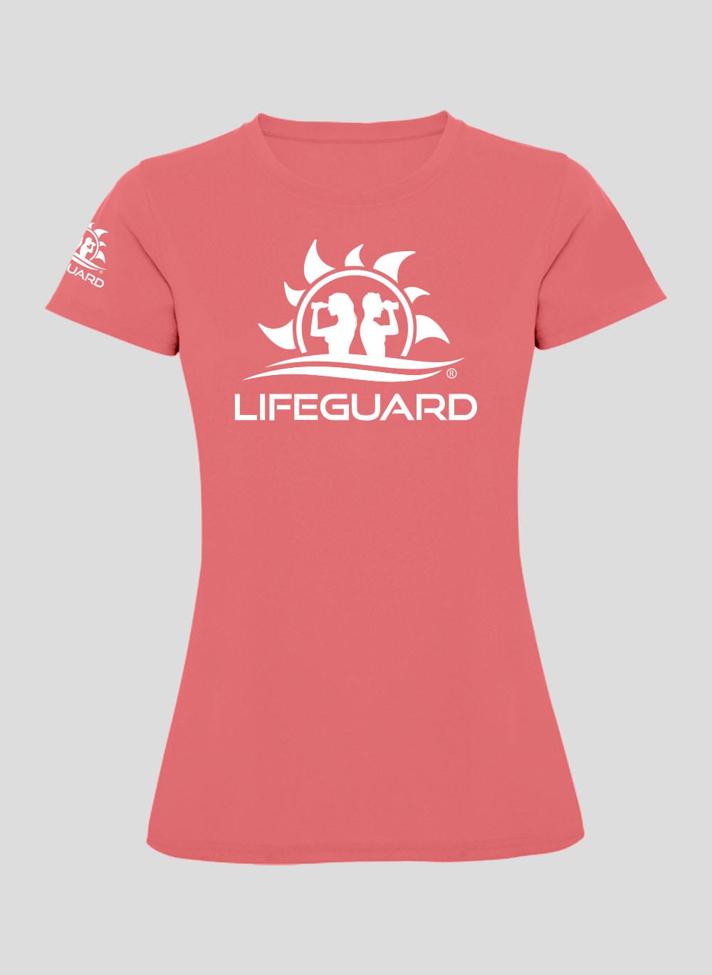 T-shirt maglietta manica corta tessuto tecnico traspirante leggero per sport e tempo libero donna Lifeguard