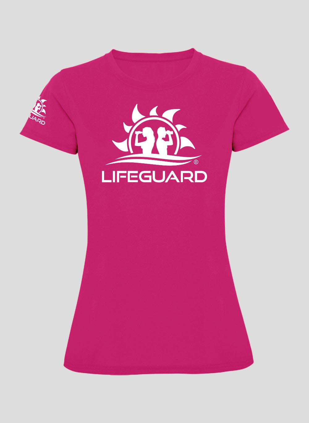 T-shirt maglietta manica corta tessuto tecnico traspirante leggero per sport e tempo libero donna Lifeguard