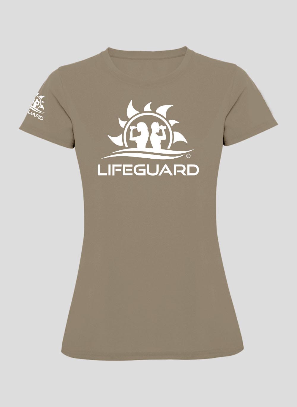 T-shirt maglietta manica corta tessuto tecnico traspirante leggero per sport e tempo libero donna Lifeguard