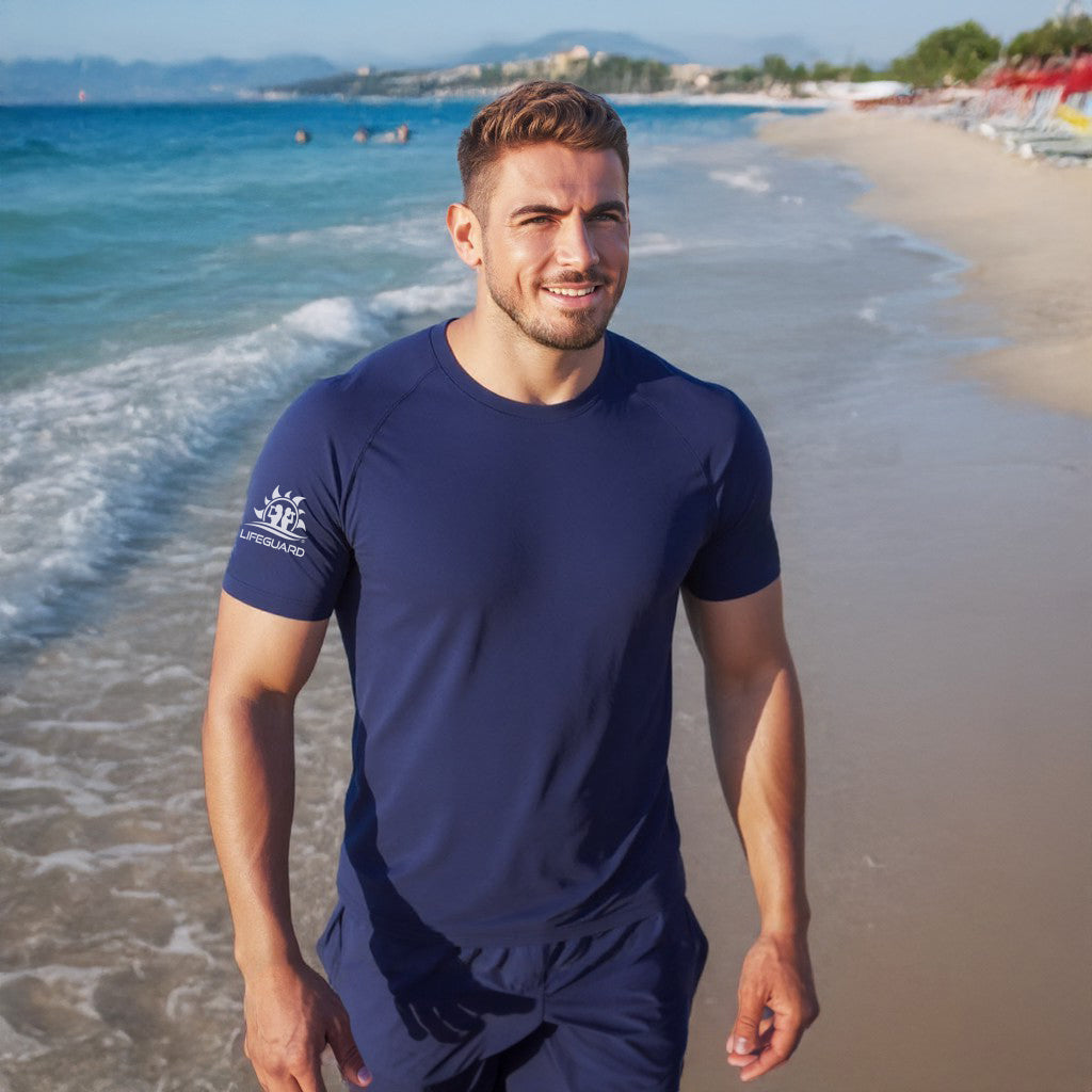 T-shirt maglietta manica corta tecnica uomo per lavoro sport e tempo libero