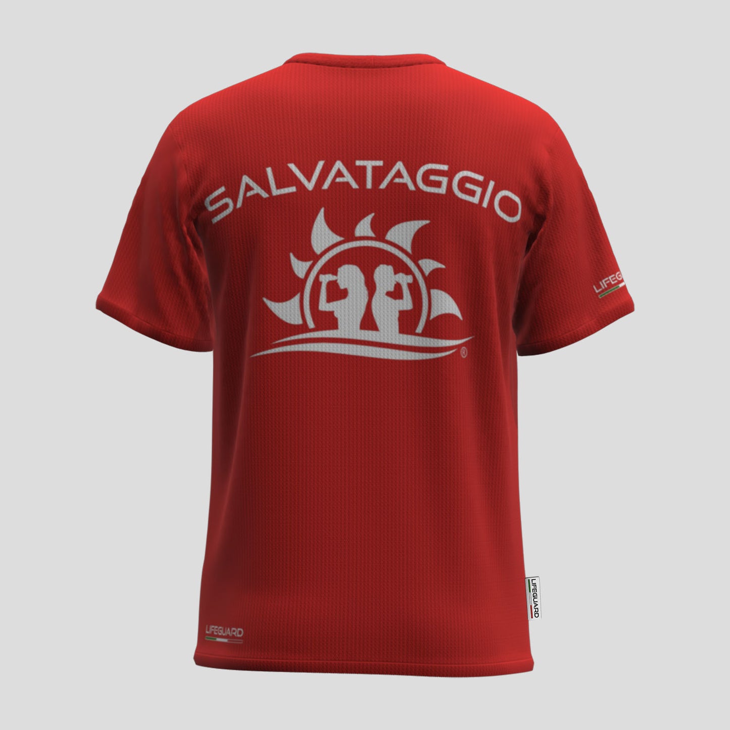 T.shirt maglietta maglia mezza manica UNISEX per lavoro bagnino di salvataggio e assistente bagnanti Lifeguard per mare piscina