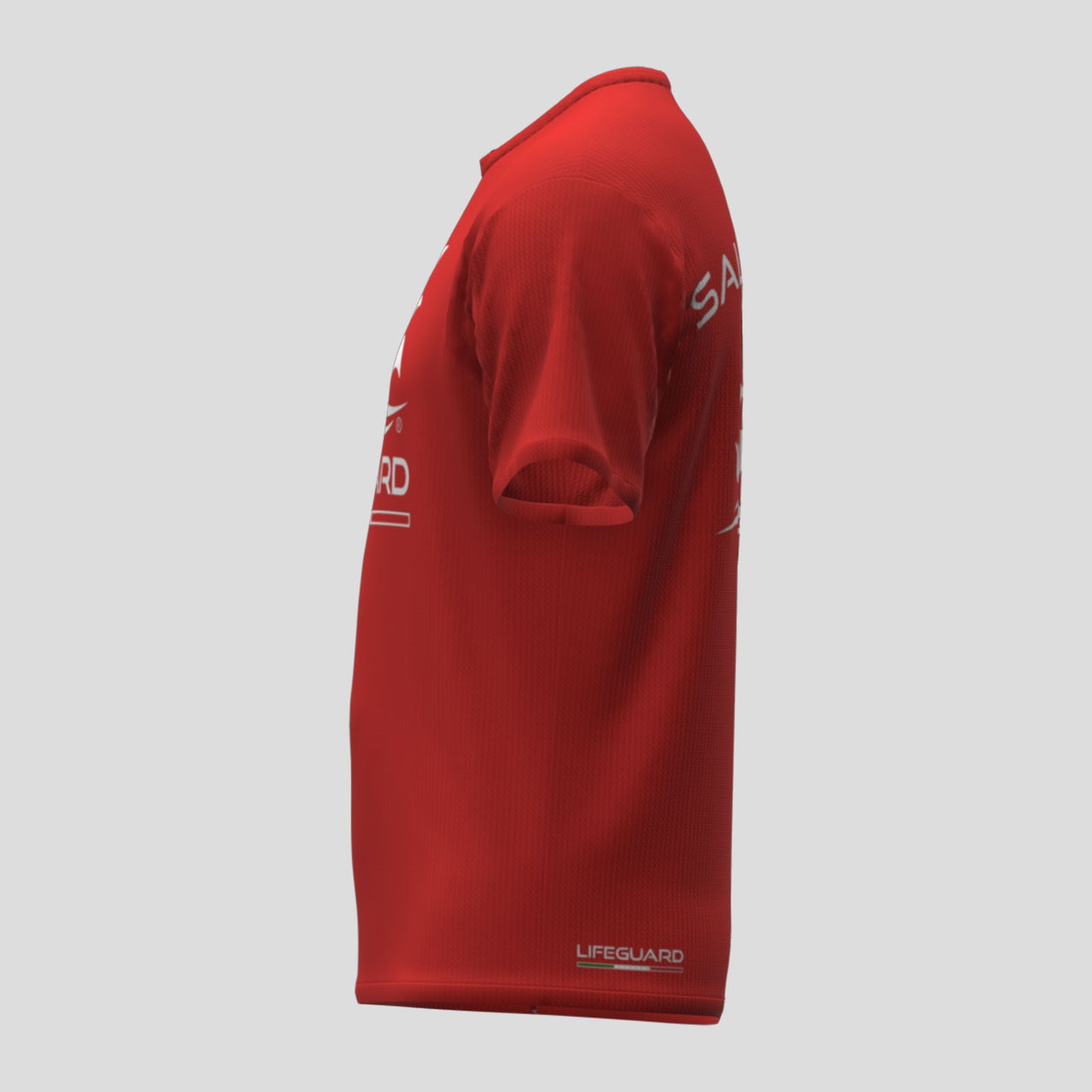 T.shirt maglietta maglia mezza manica UNISEX per lavoro bagnino di salvataggio e assistente bagnanti Lifeguard per mare piscina
