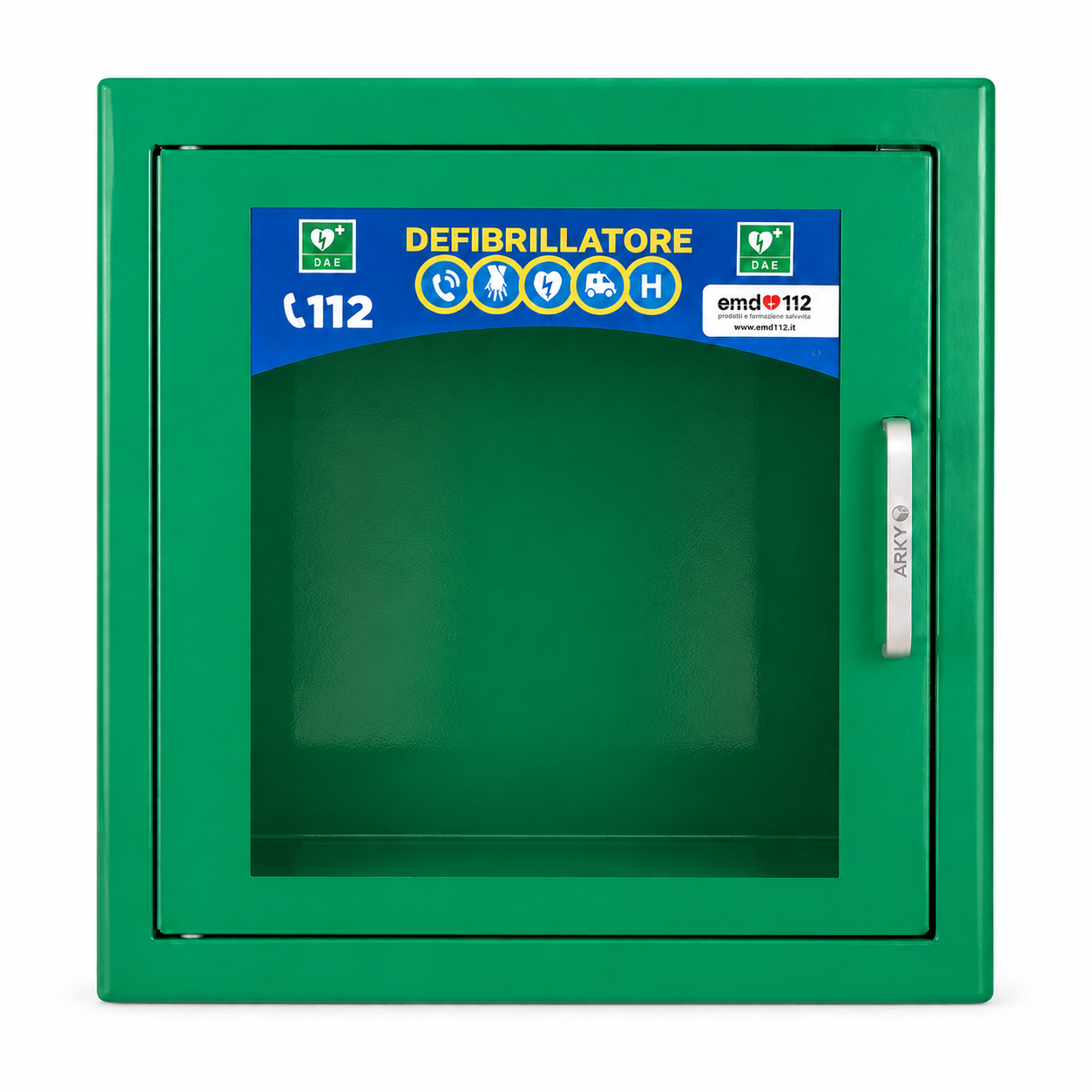 Teca Allarmata in Metallo per Defibrillatore DAE da Parete