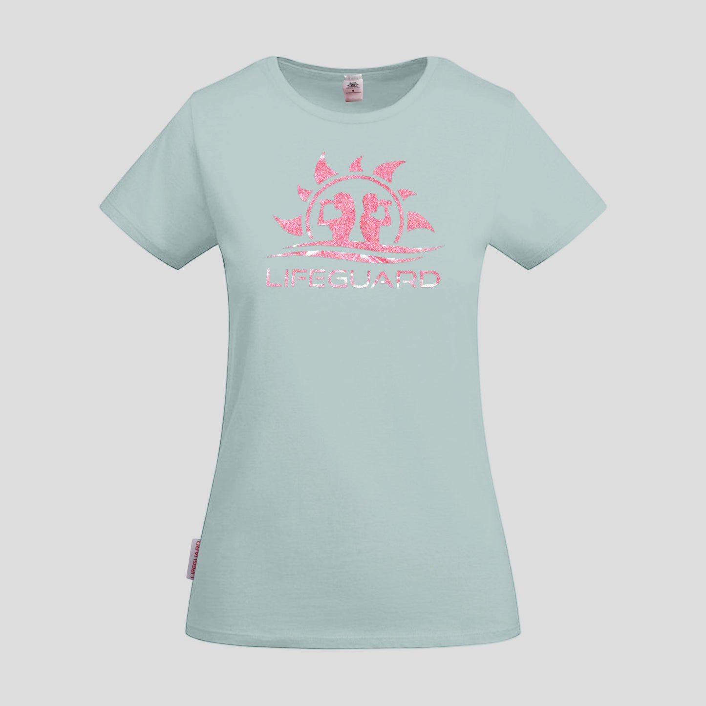 T-shirt Donna Lifeguard Verde Salvia – Cotone Elastico per Lavoro e Sport