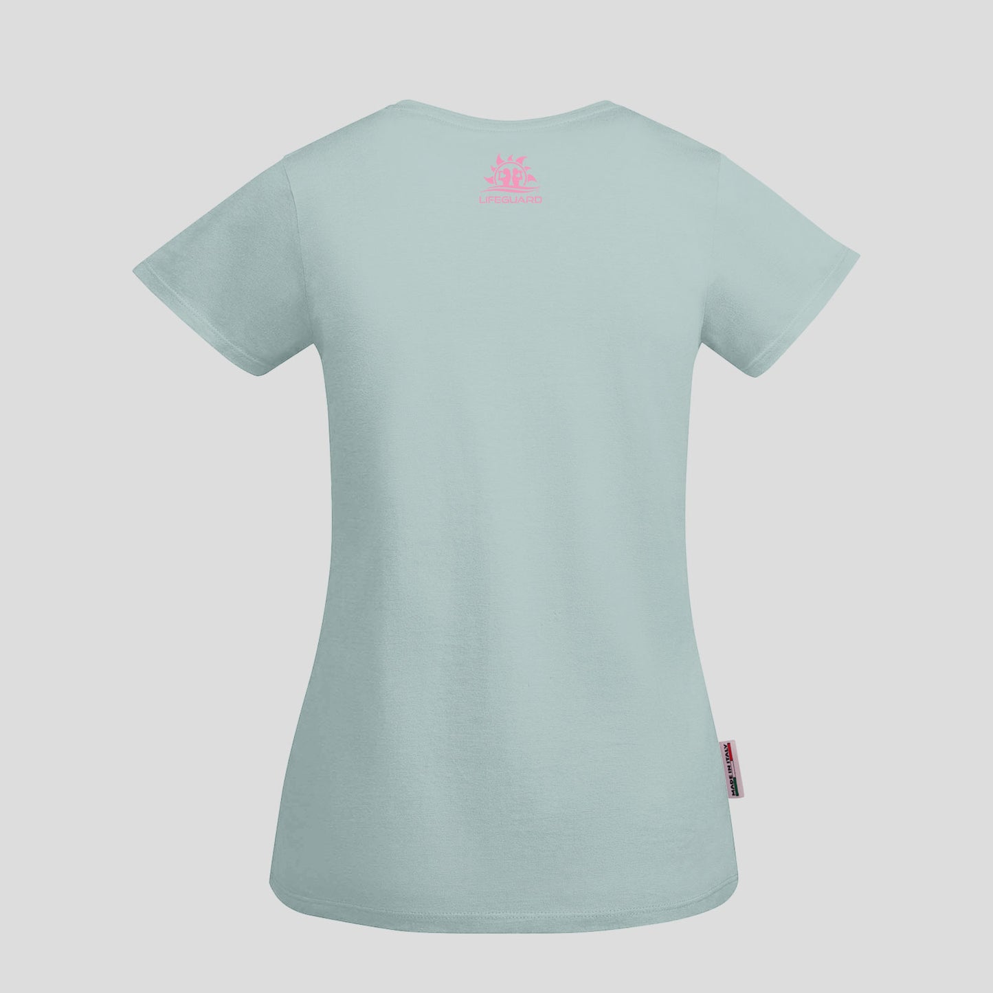 T-shirt Donna Lifeguard Verde Salvia – Cotone Elastico per Lavoro e Sport