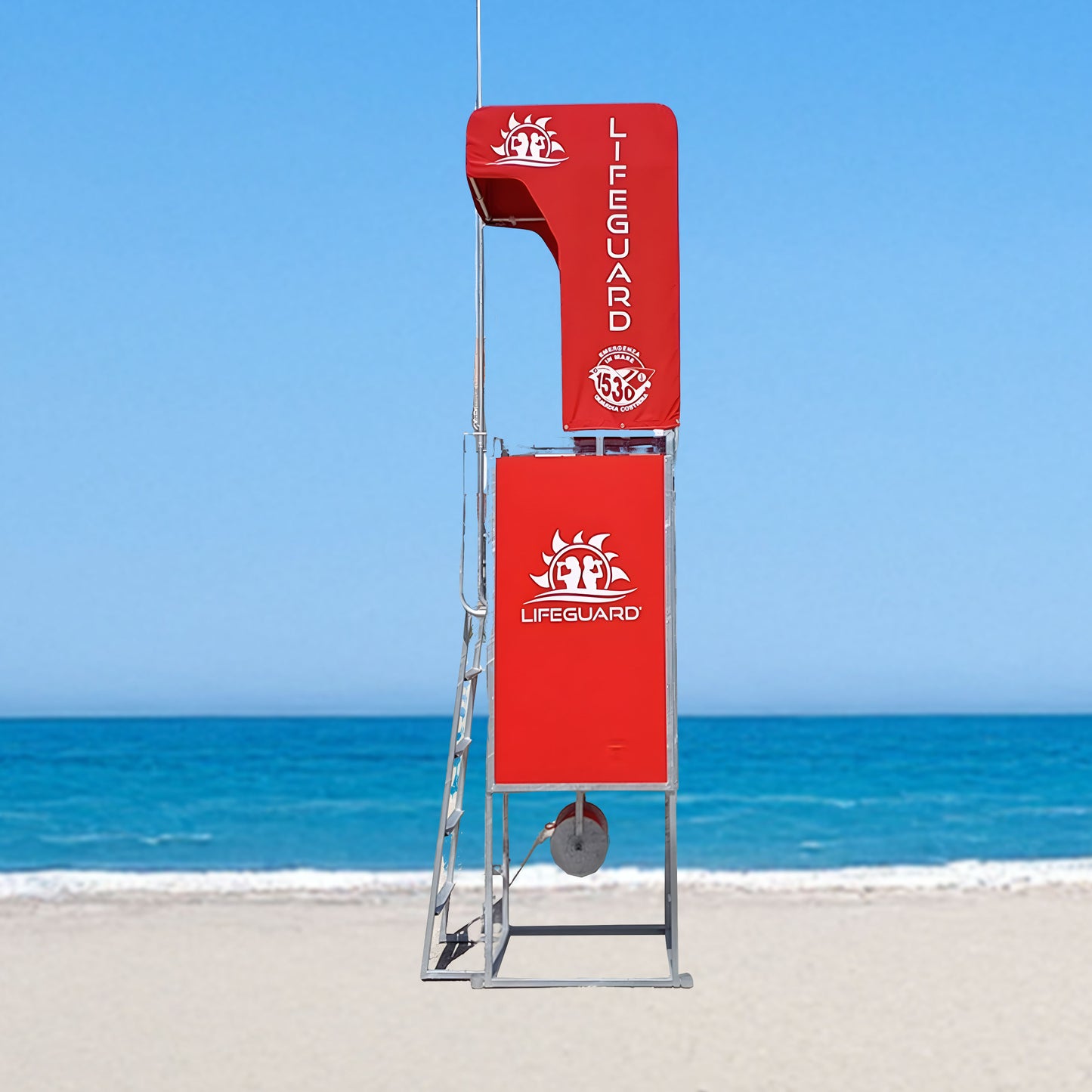 Torretta rialzata per bagnino Lifeguard – Postazione salvataggio professionale