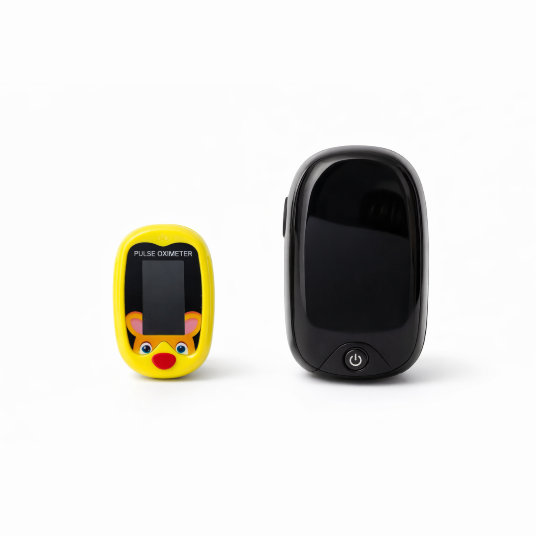 Pulsossimetro pediatrico da dito per bambini con display digitale e ricarica USB