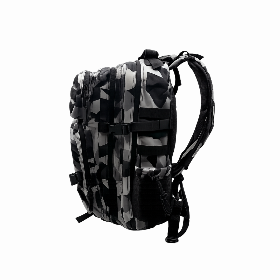 Zaino Tattico 45L Bianco e Nero