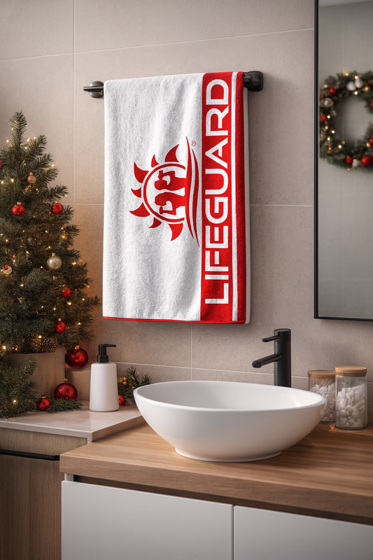 Telo Mare Lifeguard – Asciugamano Grande per Mare e Piscina