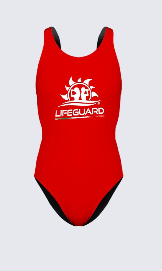 Costume donna intero rosso Lifeguard 2024
