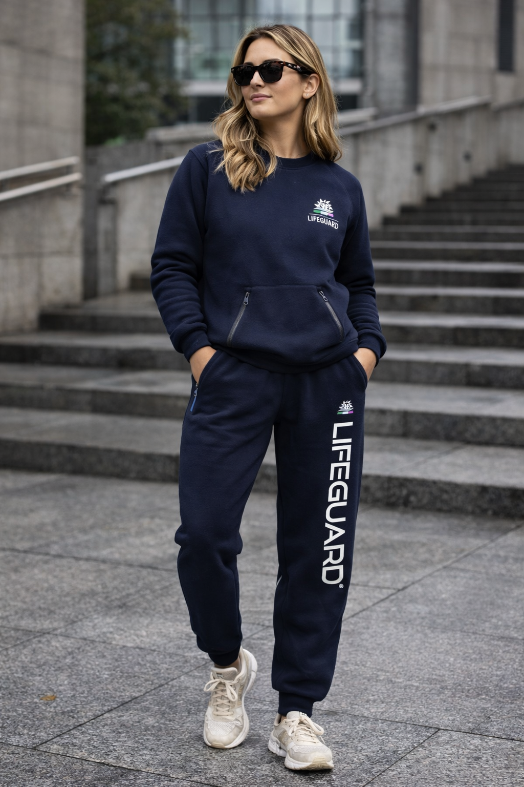 Pantalone Lifeguard® Fleece Premium – Navy Blue Unisex