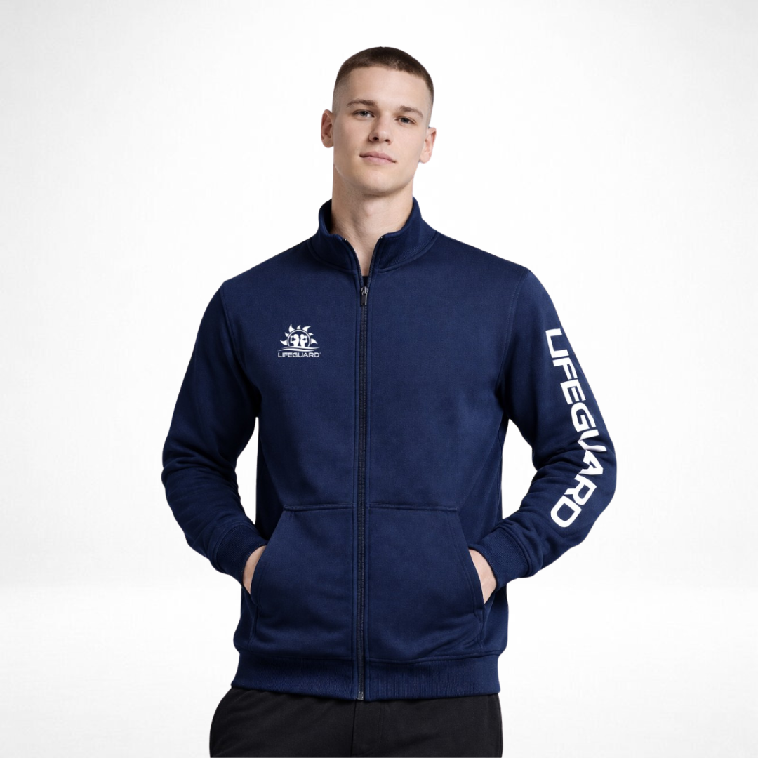 Felpa Zip Lifeguard® in Cotone – Navy