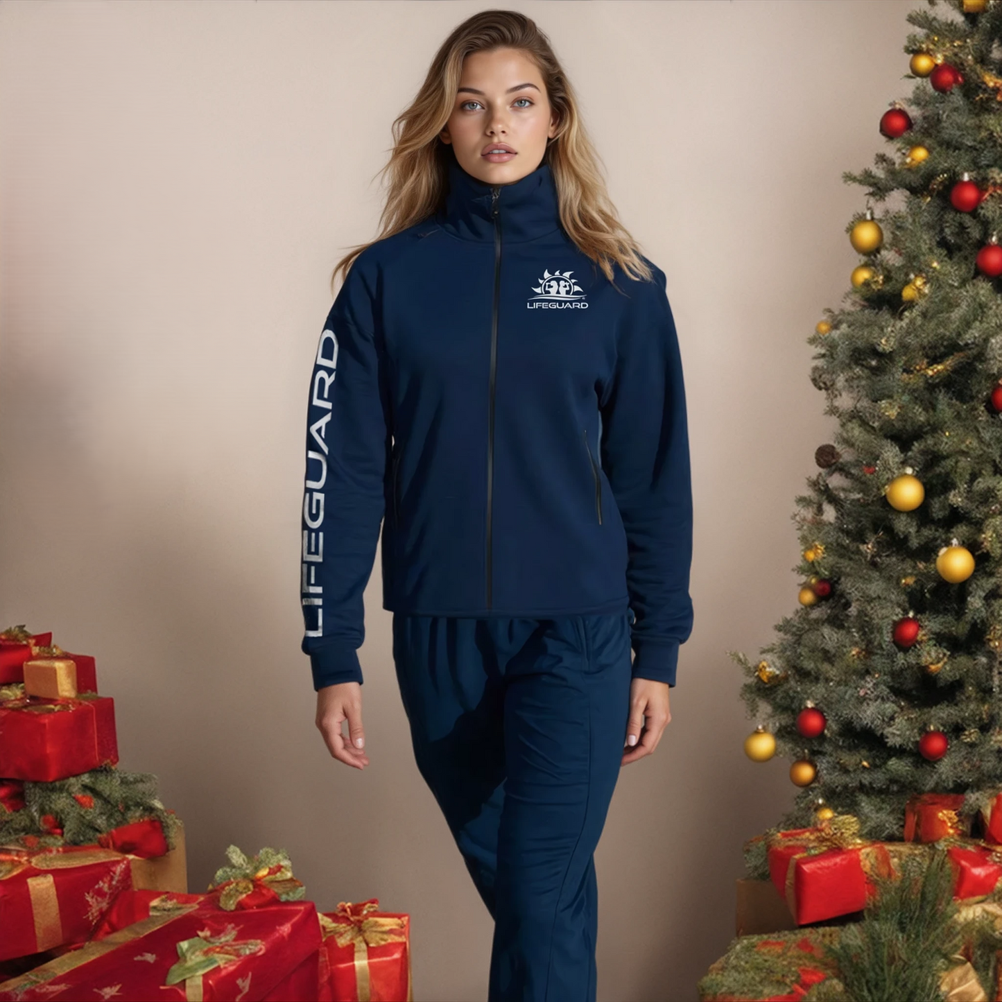 Felpa Fleece con Zip e Cappuccio Unisex - Lifeguard Italia Tempo Libero e Sport