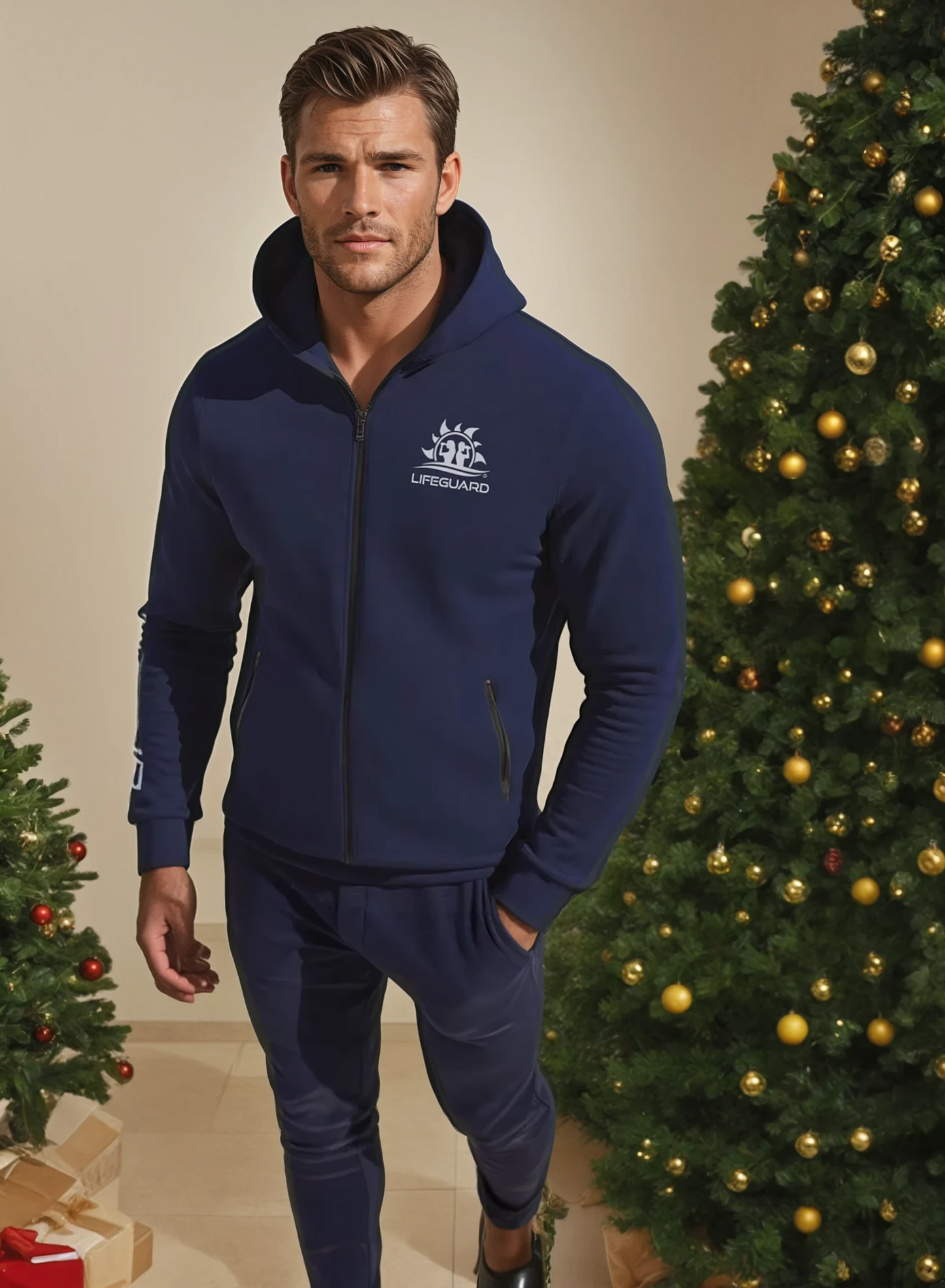 Felpa Fleece con Zip e Cappuccio Unisex - Lifeguard Italia Tempo Libero e Sport