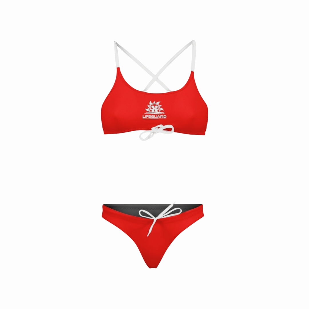 Bikini da Bagnino Lifeguard Donna Rosso