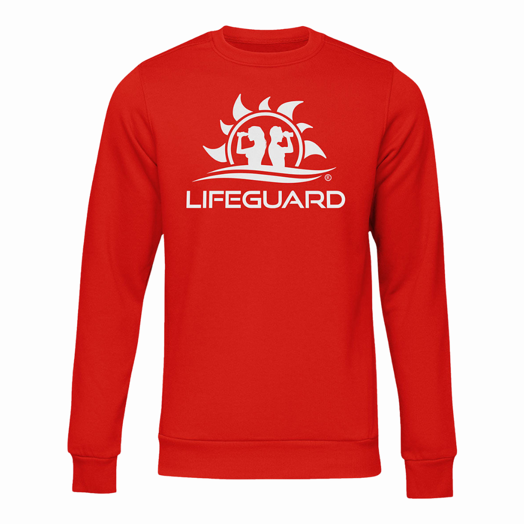 Felpa da Bagnino Lifeguard Italia a Girocollo