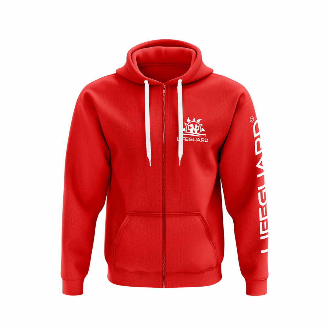 Felpa da Bagnino Lifeguard Unisex - Zip e Cappuccio