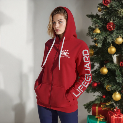 Felpa da Bagnino con Zip e Cappuccio Unisex - Lifeguard Italia
