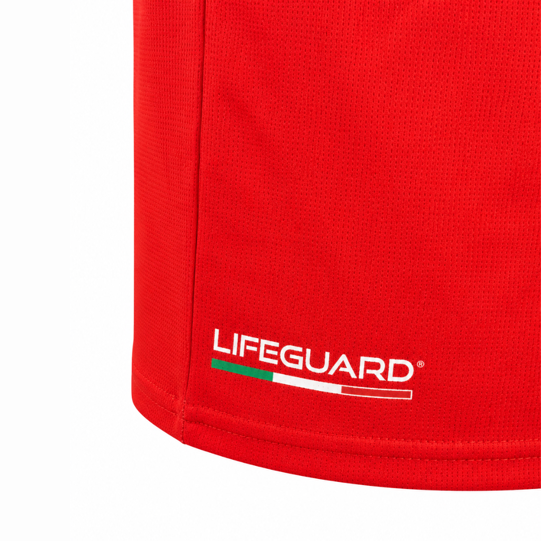Canotta Smanicata Lifeguard Italia Rossa da Salvataggio – Made in Italy