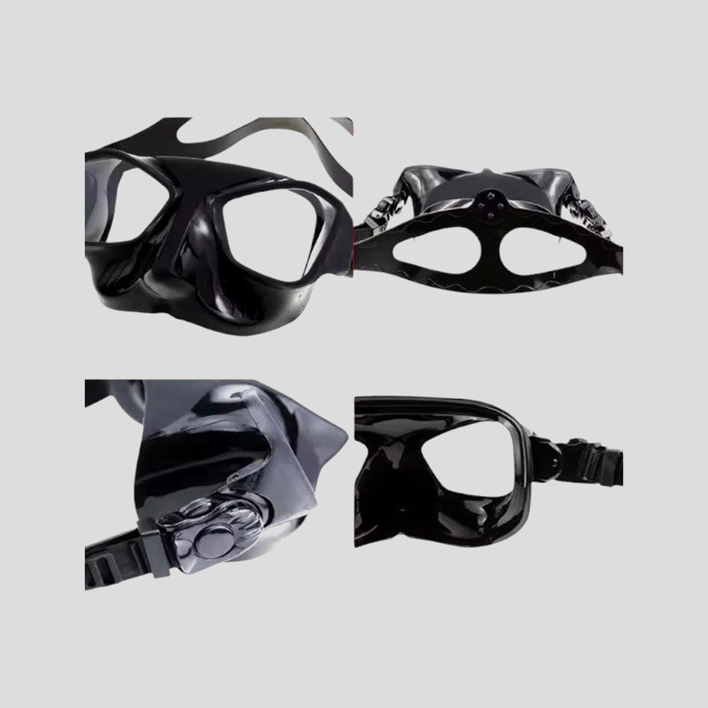 Maschera sub immersione silicone alta visibilità per Assistente bagnanti e bagnino di salvataggio