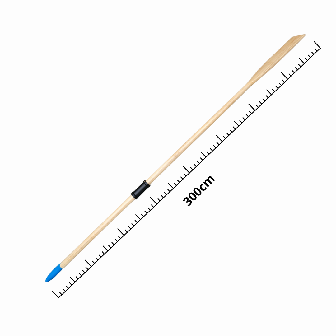 Remo in legno di pino 3 metri con boccole in nylon